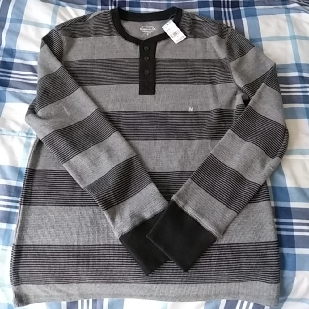 long sleeve Henley for men